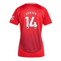 Camisa de Futebol Manchester United Christian Eriksen #14 Equipamento Principal Mulheres 2024-25 Manga Curta